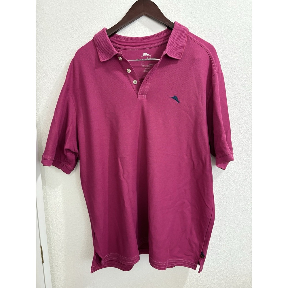 Tommy Bahama Pink Size XL Men's Polo Shirt Golf Shirt